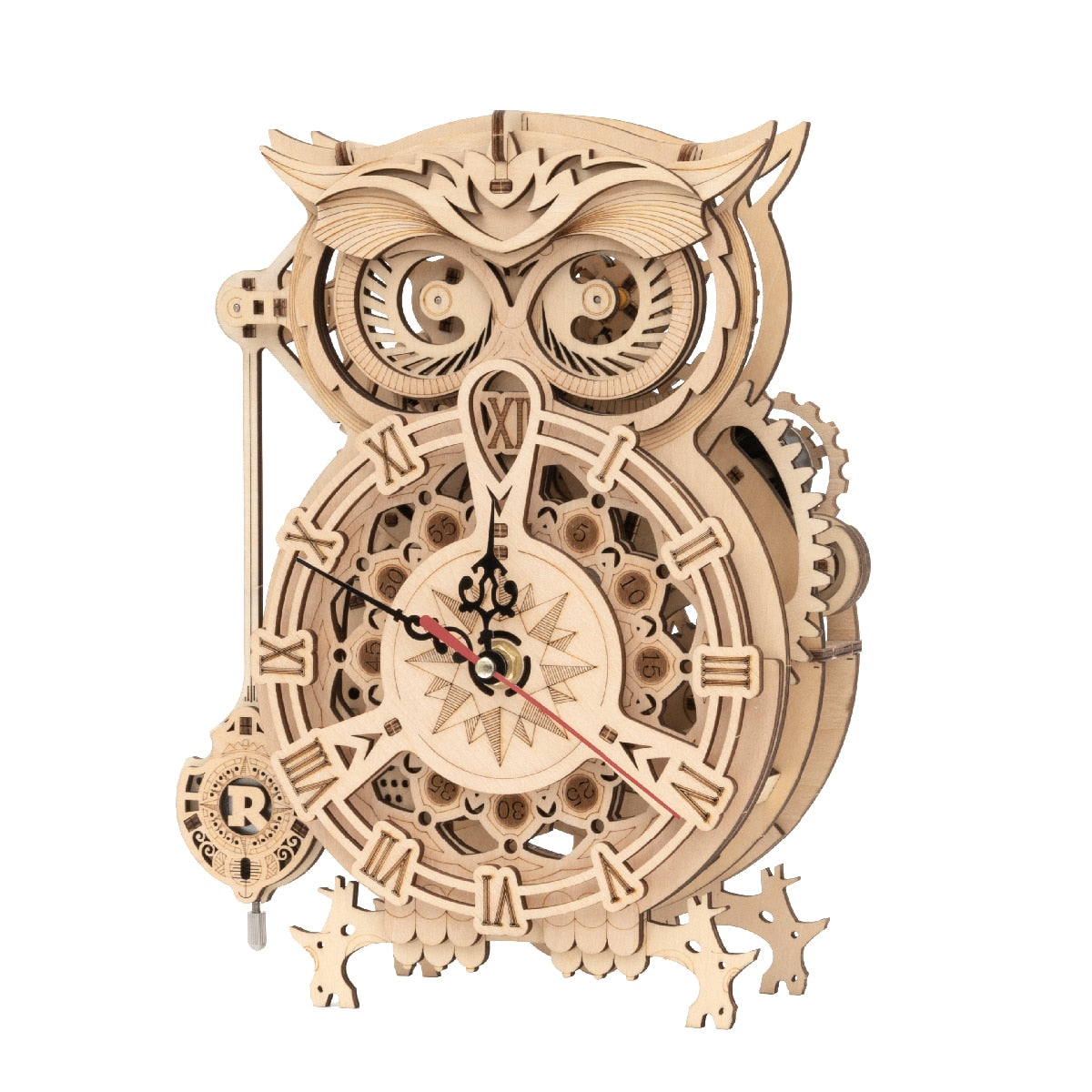 3D Wooden Owl Clock - wonderfulandamazingstuff