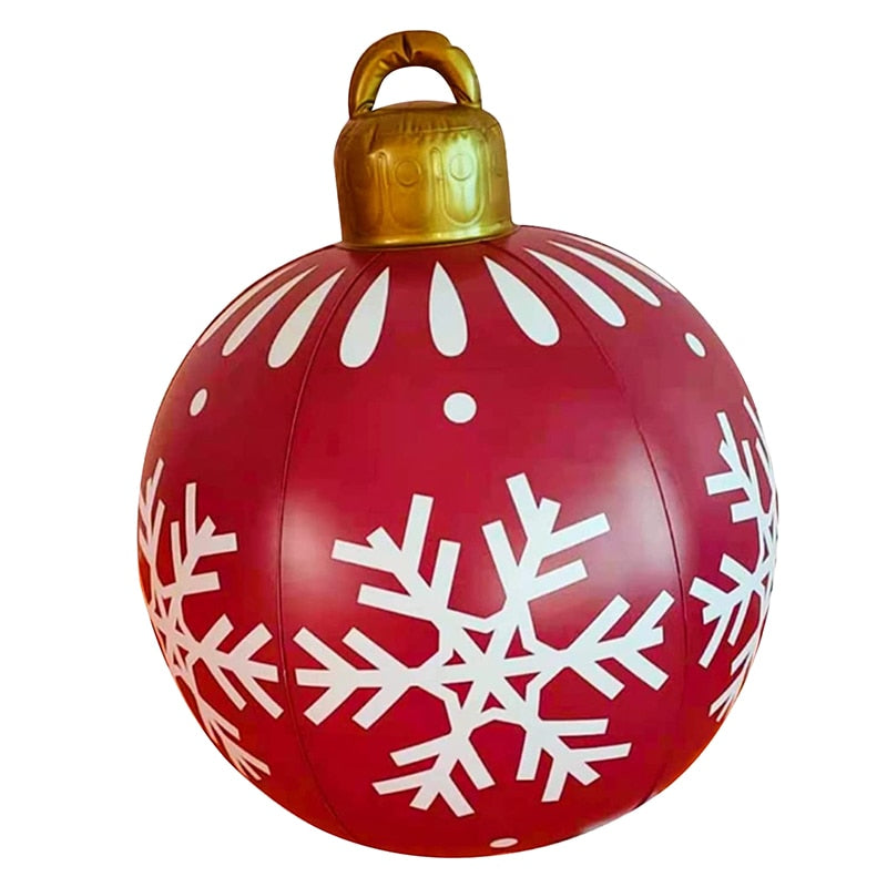 60CM Outdoor Christmas Inflatable Decorated Ball - wonderfulandamazingstuff