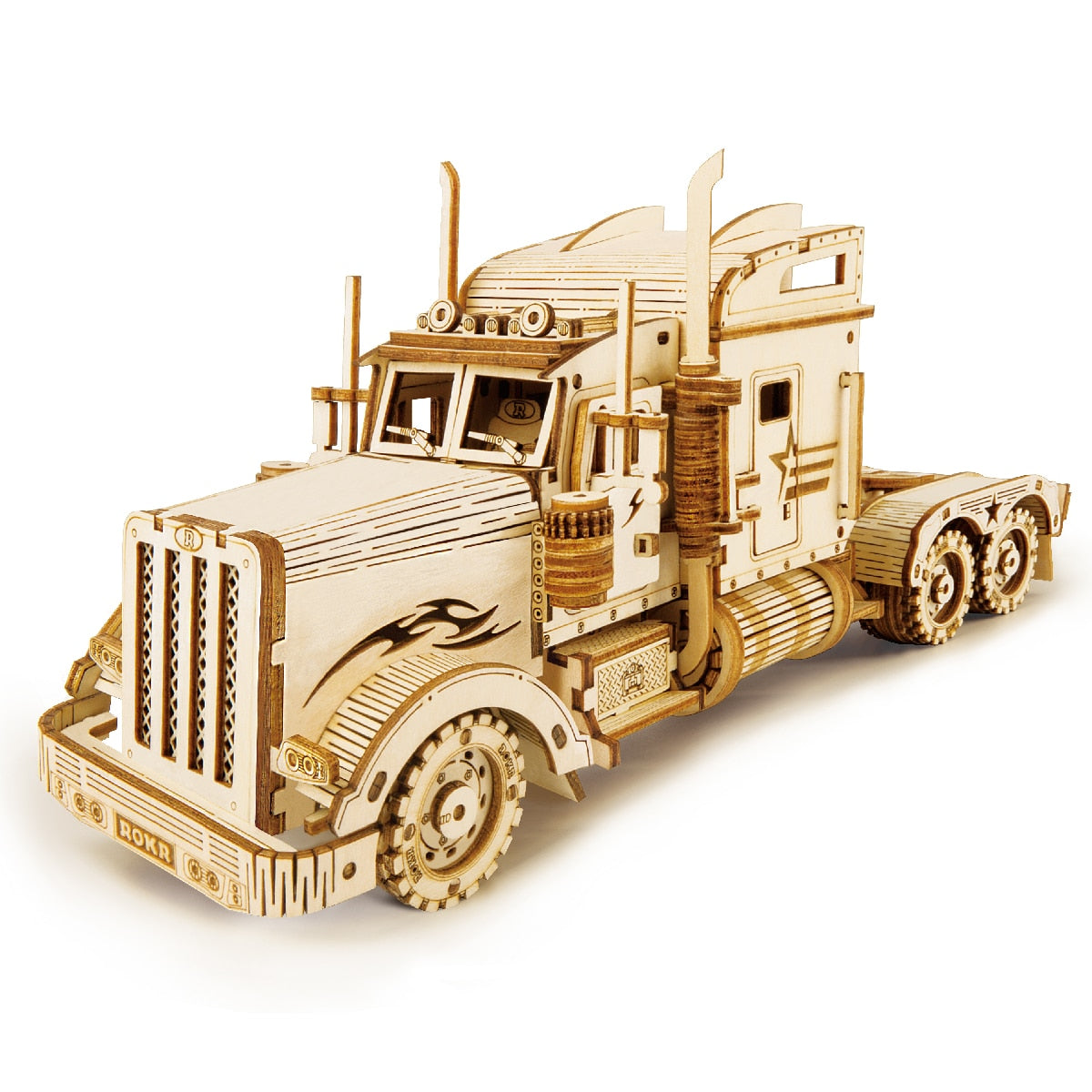 3D Wooden Puzzle with Movable Steam Train,Car & Jeep - wonderfulandamazingstuff