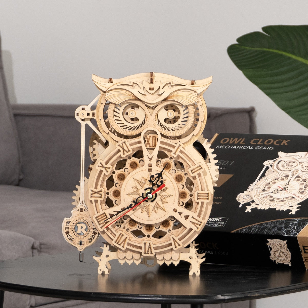 3D Wooden Owl Clock - wonderfulandamazingstuff