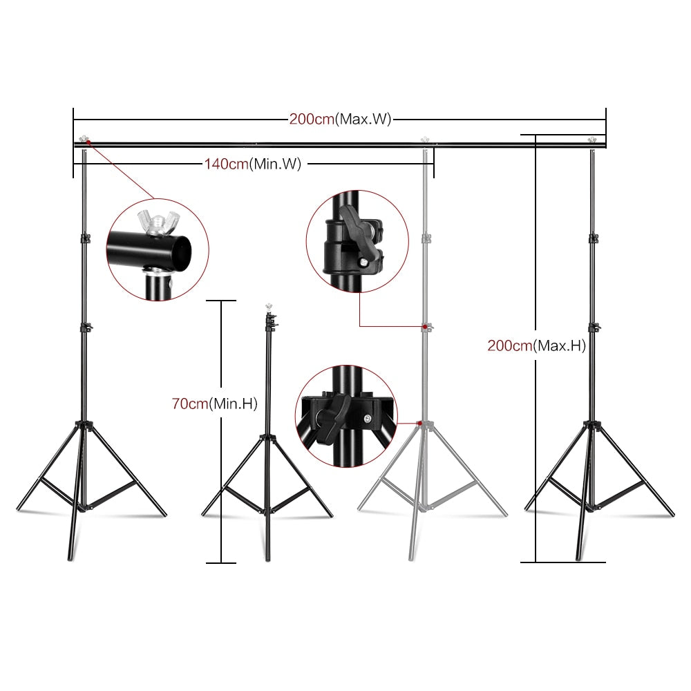 Photography Background Frame Support Softbox Lighting Kit - wonderfulandamazingstuff