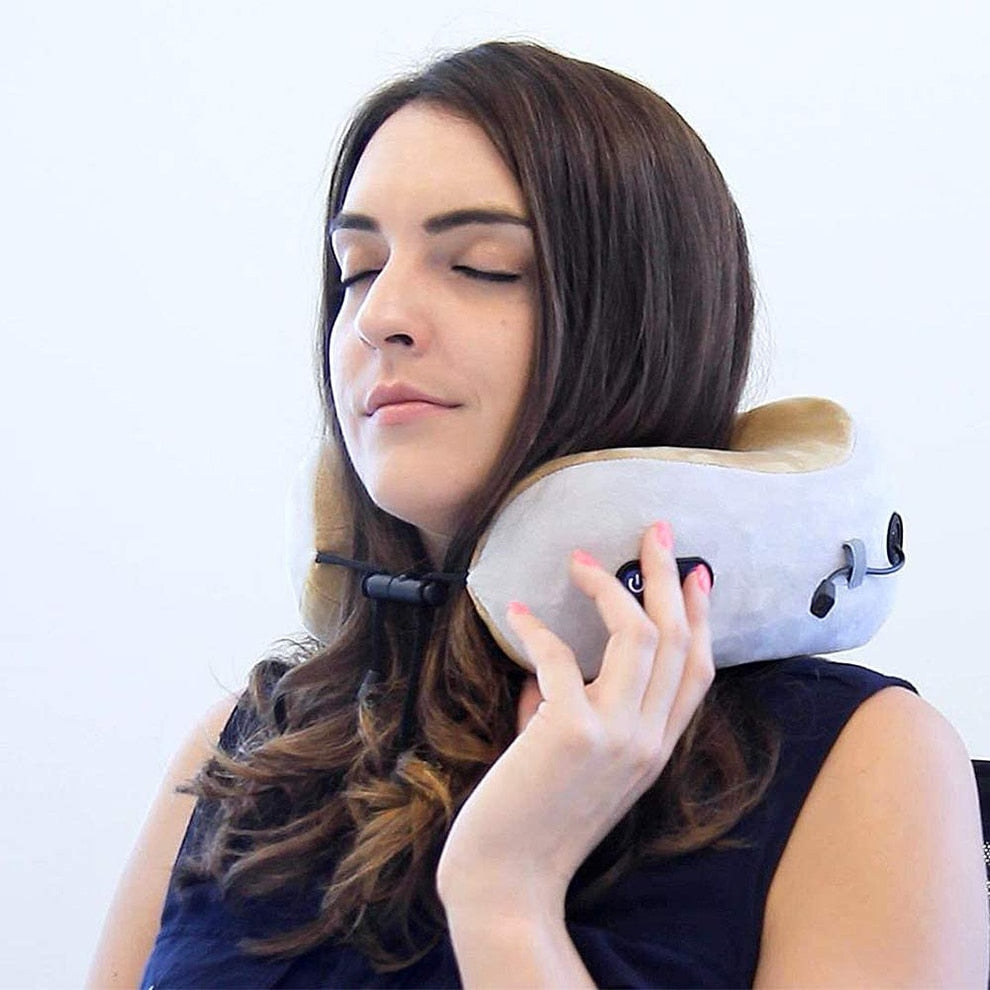 Electric Neck Massage Rechargeable Pillow - wonderfulandamazingstuff