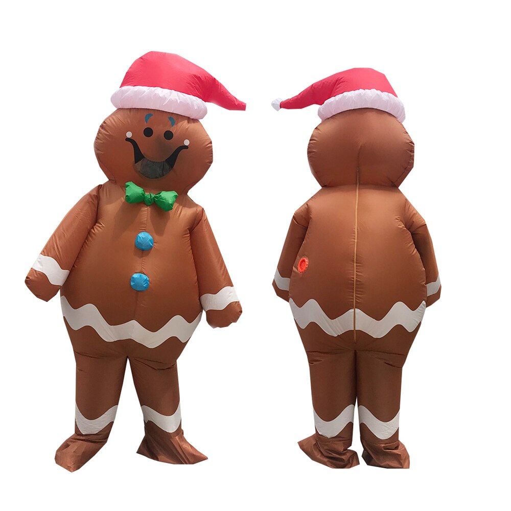 Christmas Cosplay Gingerbread Man Inflatable Costumes - wonderfulandamazingstuff