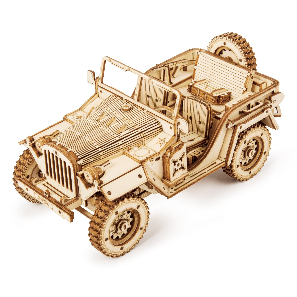 3D Wooden Puzzle with Movable Steam Train,Car & Jeep - wonderfulandamazingstuff