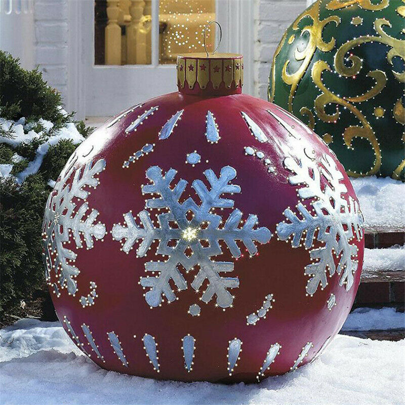 60CM Outdoor Christmas Inflatable Decorated Ball - wonderfulandamazingstuff