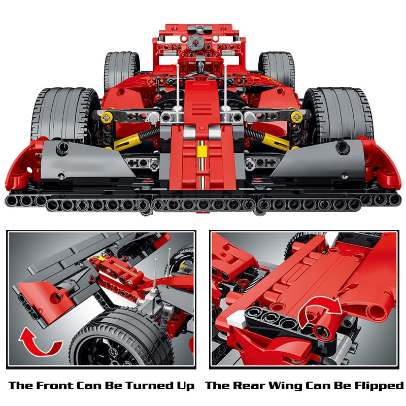 Remote Control Moter Power F1 Car Building Blocks Bricks - wonderfulandamazingstuff