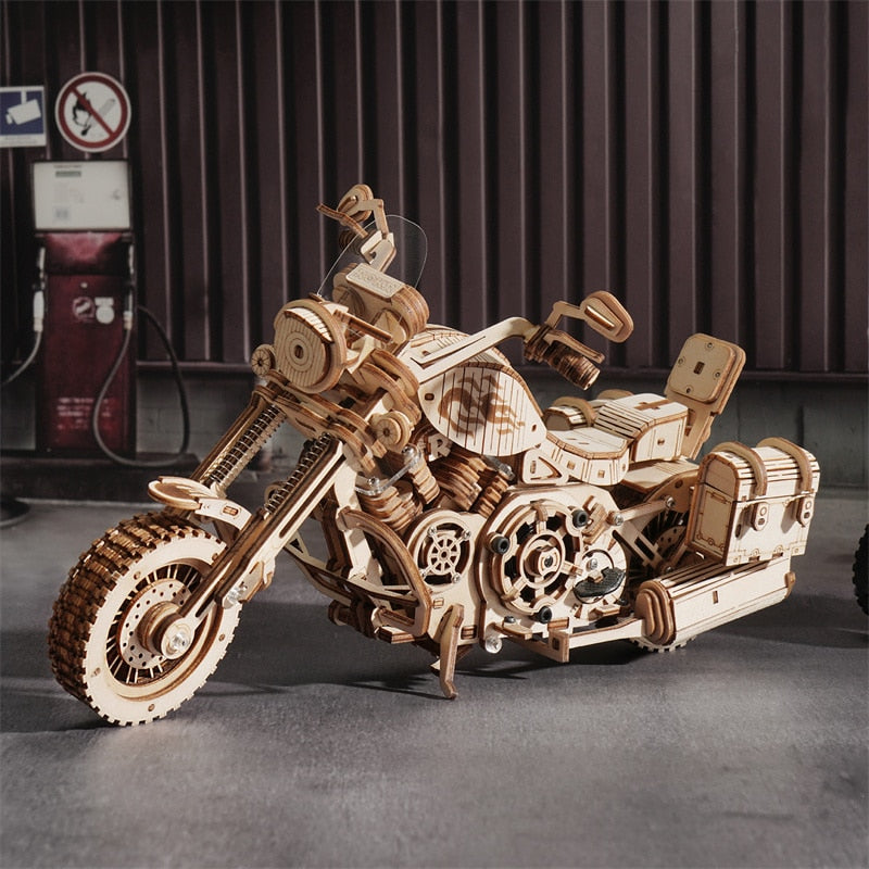 420 PCS Wooden Motorcycle Puzzle - wonderfulandamazingstuff