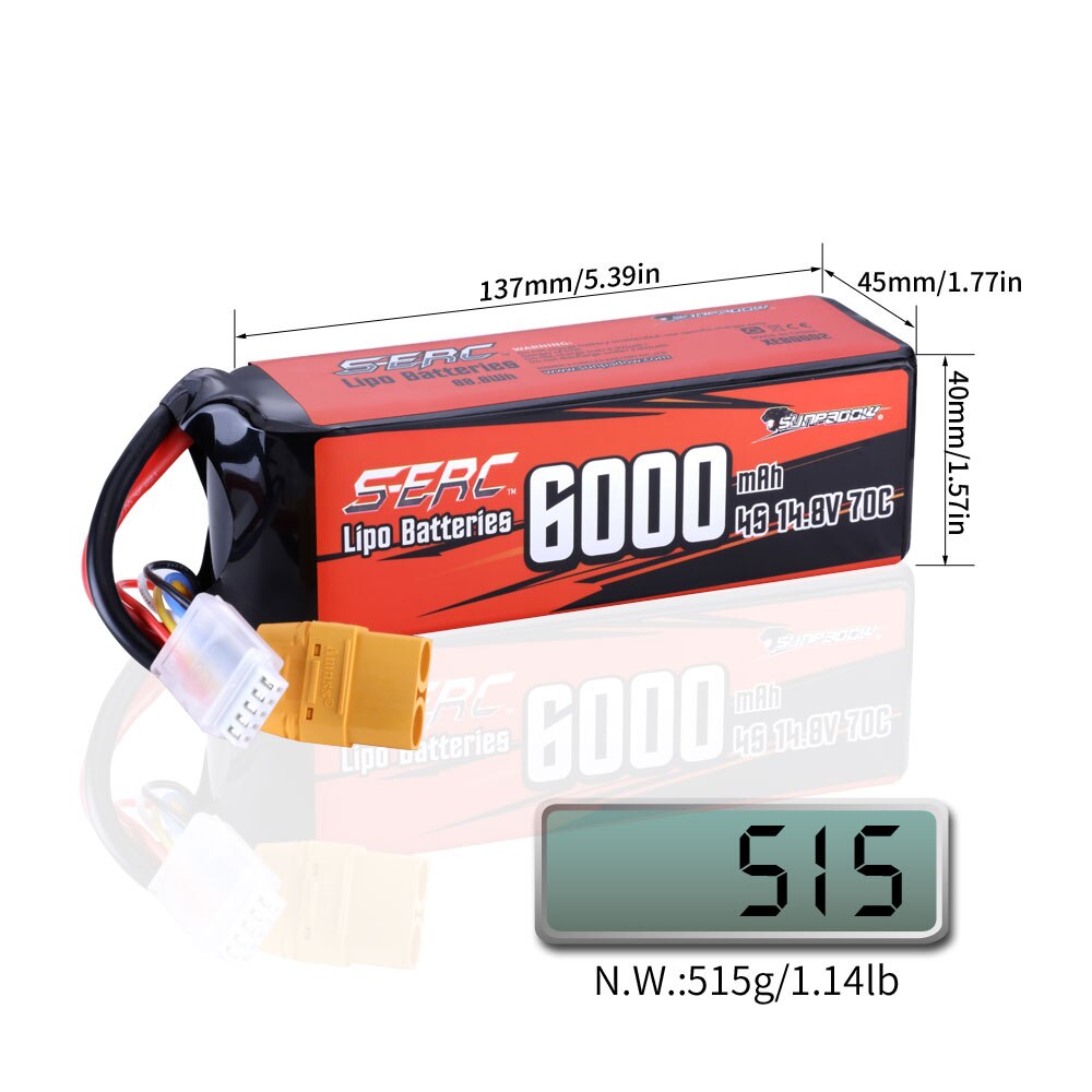 Lipo Battery 14.8V 6000mAh 7300mAh - wonderfulandamazingstuff