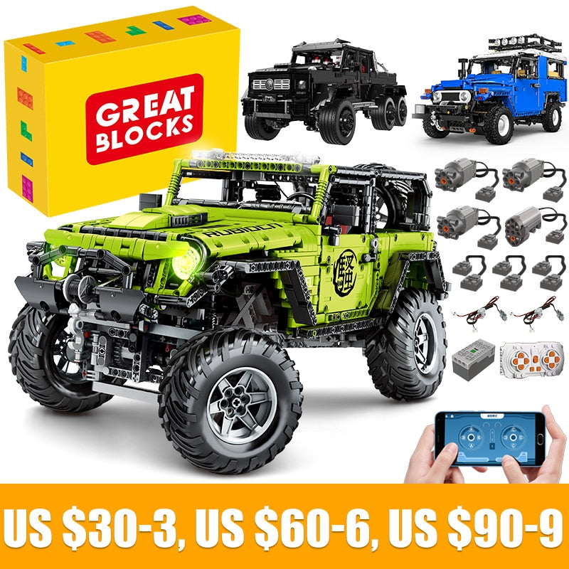 Remote Control Building Blocks Jeep Buggy - wonderfulandamazingstuff