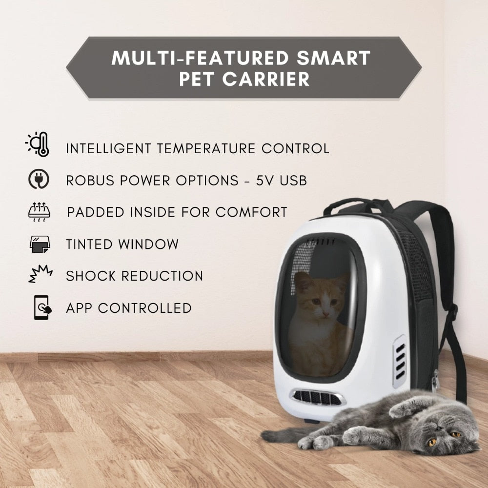 Smart Pet Carrier Backpack for Cats, Small Dogs and Puppies - wonderfulandamazingstuff