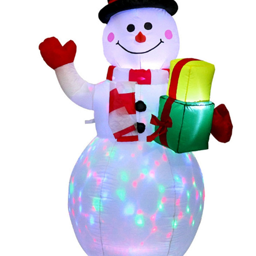 LED Christmas Inflatable Snowman & Santa Claus Decorations - wonderfulandamazingstuff