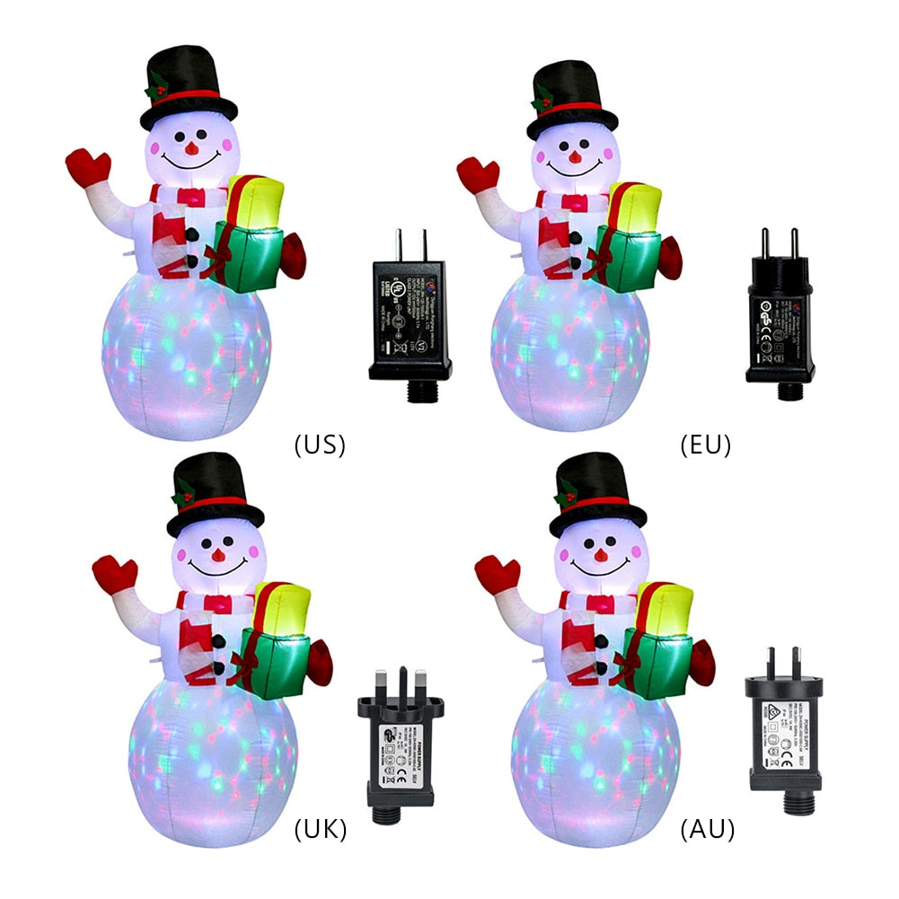 LED Christmas Inflatable Snowman & Santa Claus Decorations - wonderfulandamazingstuff