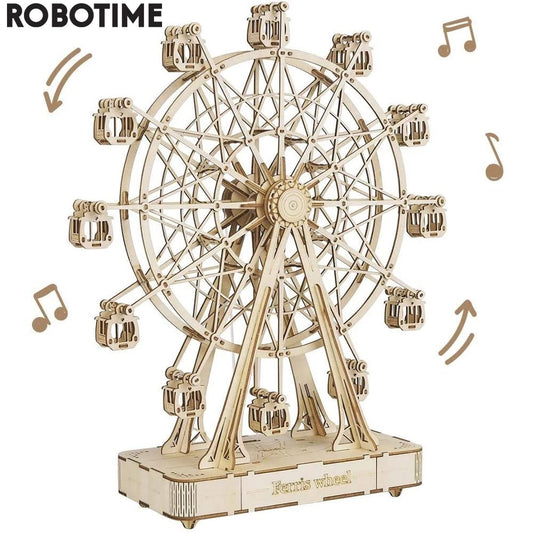 232pcs Rotatable Wooden 3D Ferris Wheel - wonderfulandamazingstuff