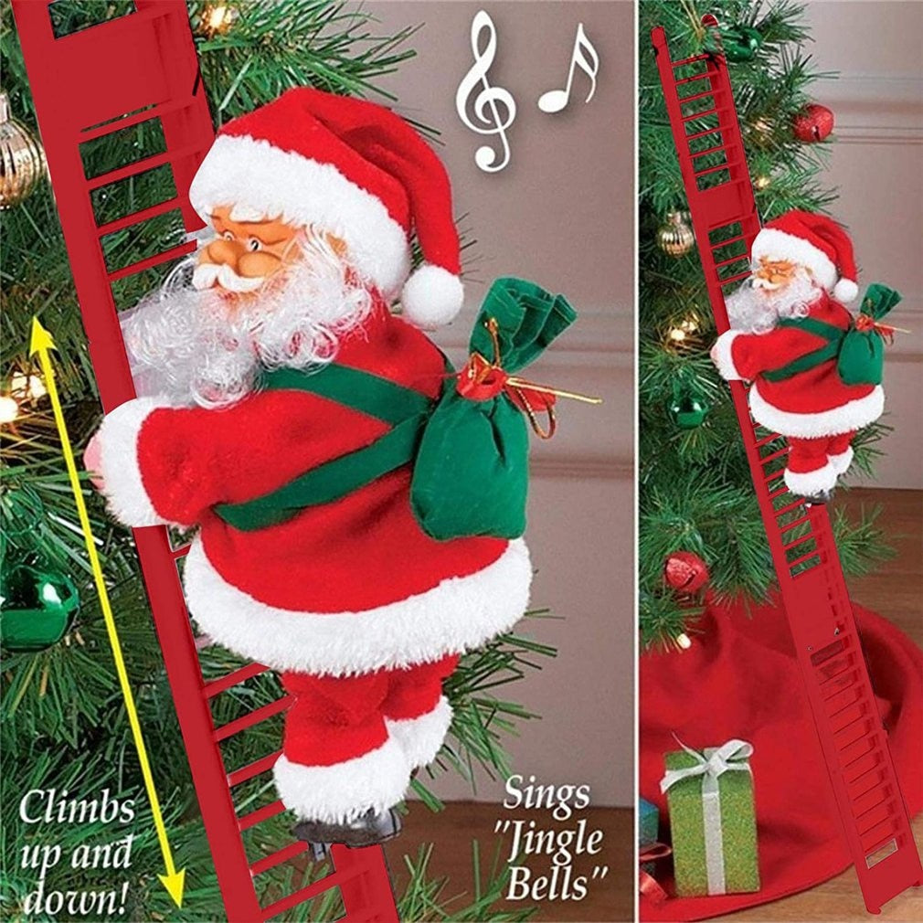 Climbing Ladder Santa Claus - wonderfulandamazingstuff