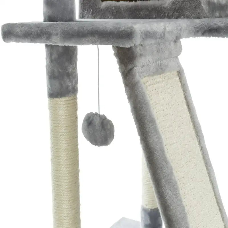 Gray Cat Tower 69in with 3 Columns & More - wonderfulandamazingstuff