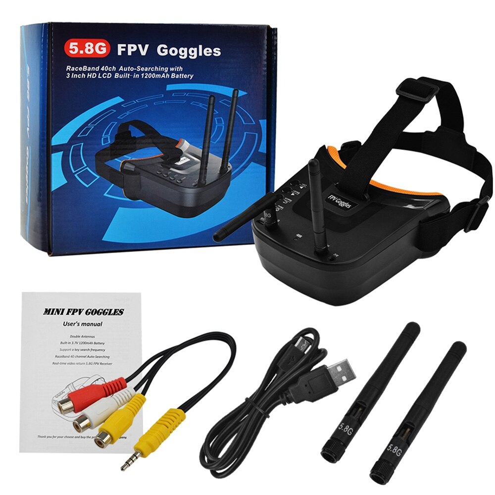 Dual Antennas FPV Goggles Monitor for Racing Drone - wonderfulandamazingstuff