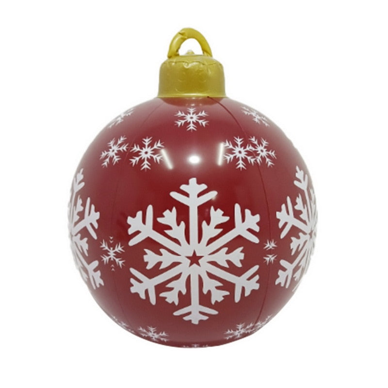 60CM Outdoor Christmas Inflatable Decorated Ball - wonderfulandamazingstuff