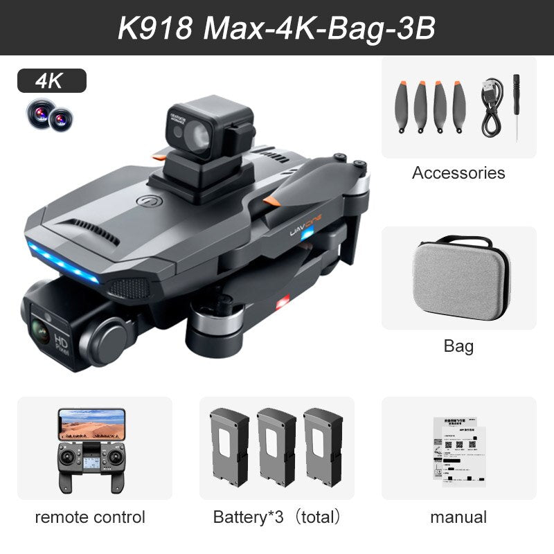 4K Professional Obstacle Avoidance Drone w/ 8K DualHD Camera - wonderfulandamazingstuff