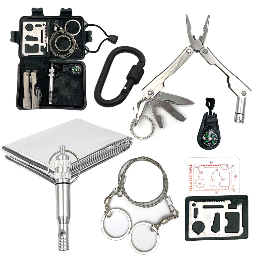 Outdoor SOS Emergency Multi-Tool Kit - wonderfulandamazingstuff