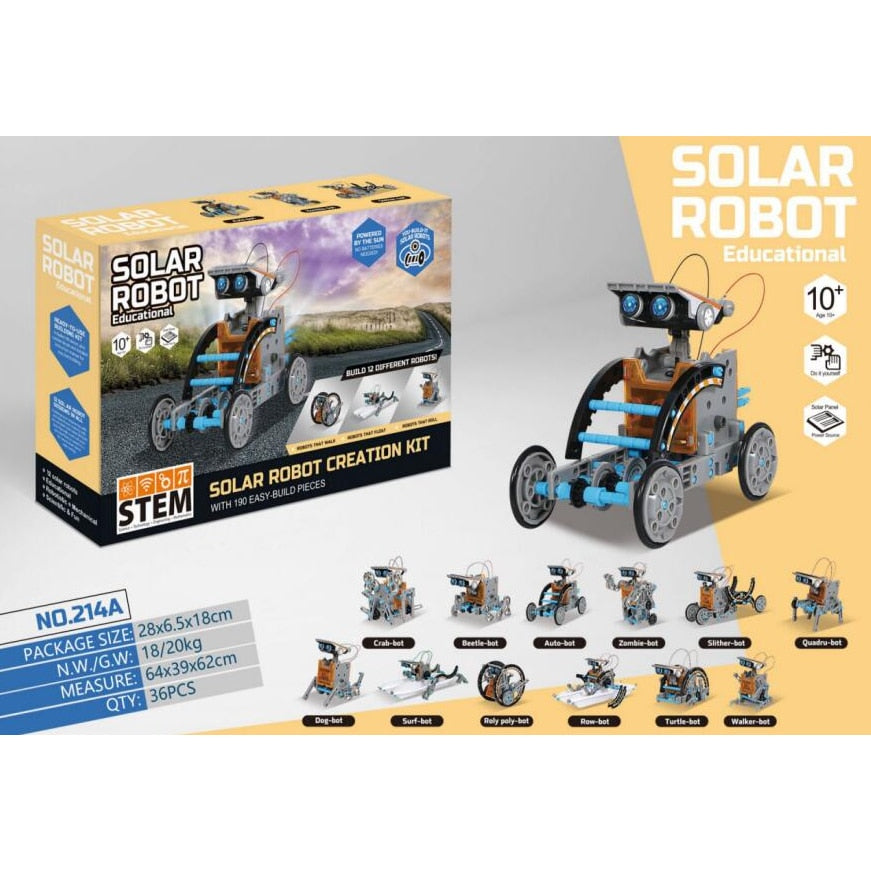 12 in 1 Science Solar Experiment  Robot - wonderfulandamazingstuff