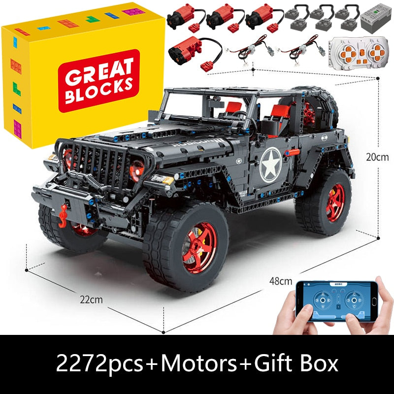 Remote Control Building Blocks Jeep Buggy - wonderfulandamazingstuff