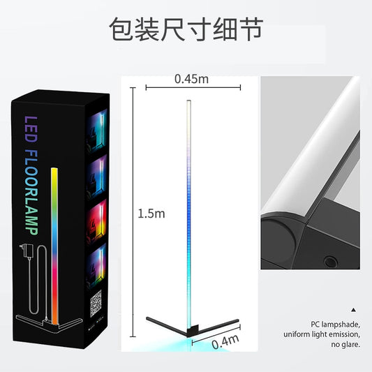 Living Room Corner Floor Lamp Smart RGB Mood Light - wonderfulandamazingstuff