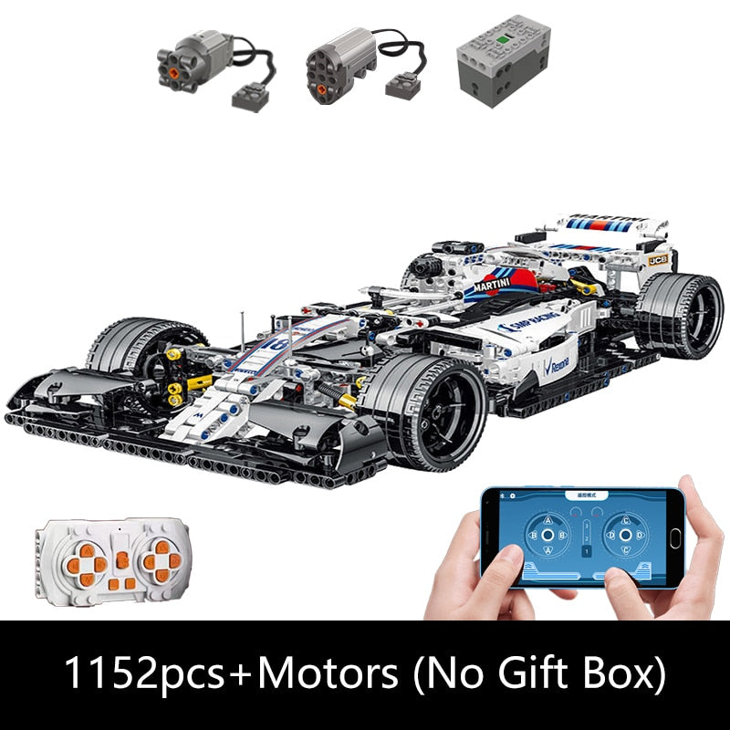 Remote Control Moter Power F1 Car Building Blocks Bricks - wonderfulandamazingstuff