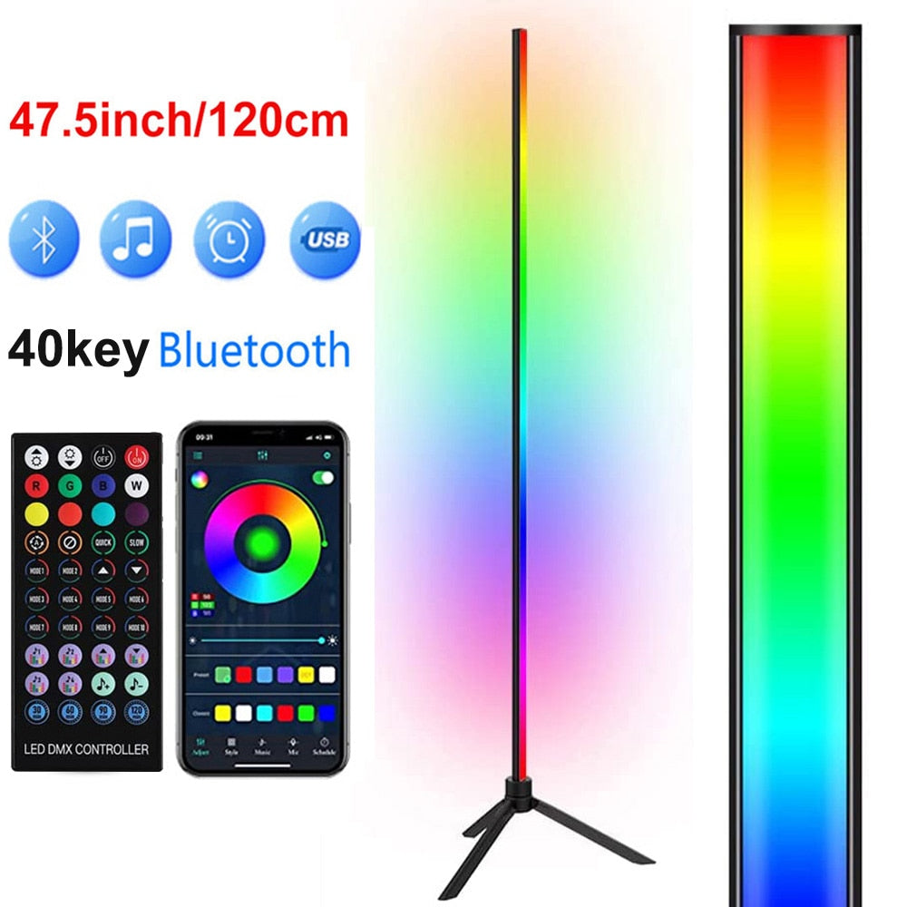 Bluetooth/Wifi Rgb Led Floor Lights with Remote - wonderfulandamazingstuff