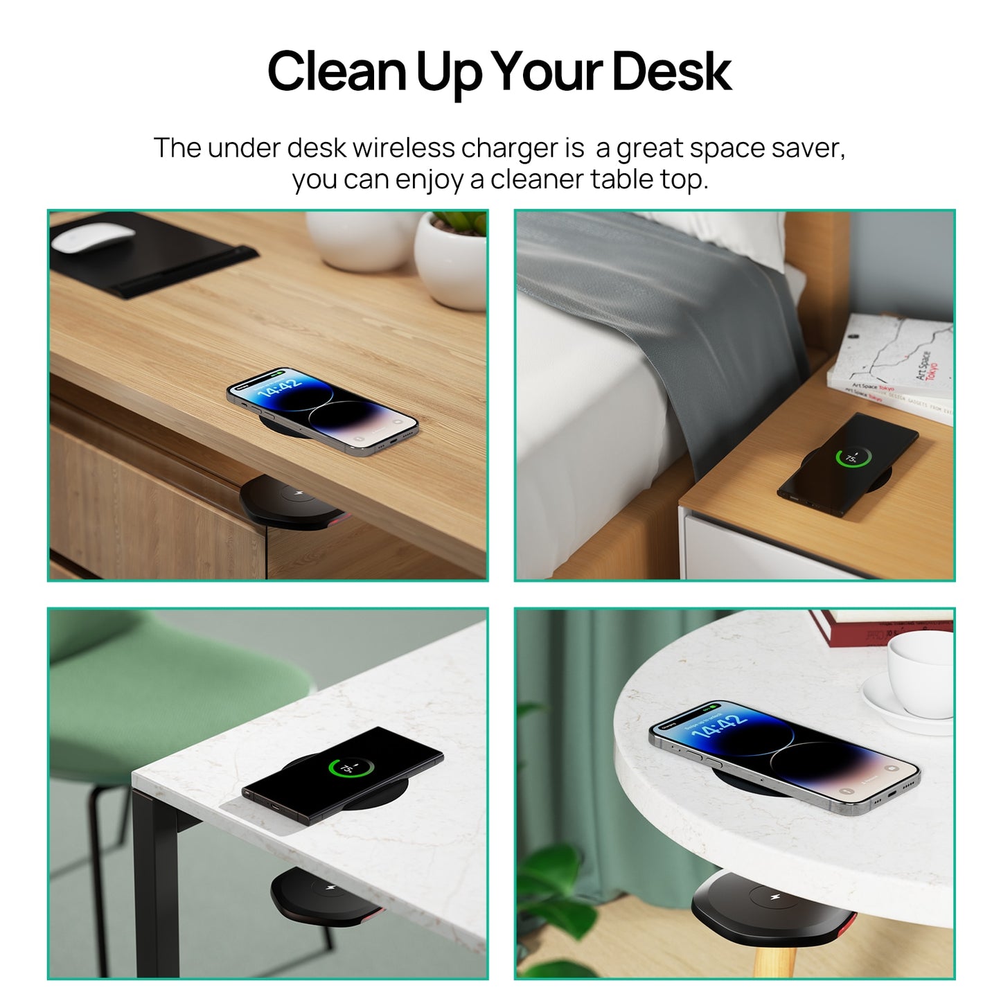 Invisible Wireless Under Table Charger-iPhone - wonderfulandamazingstuff