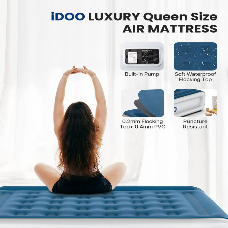 Premium Inflatable Air Mattress with Built In Pump - wonderfulandamazingstuff