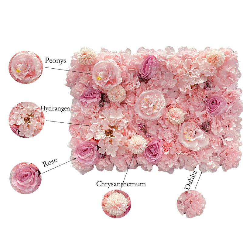 Silk Rose Flowers 3D Backdrop Wall - wonderfulandamazingstuff