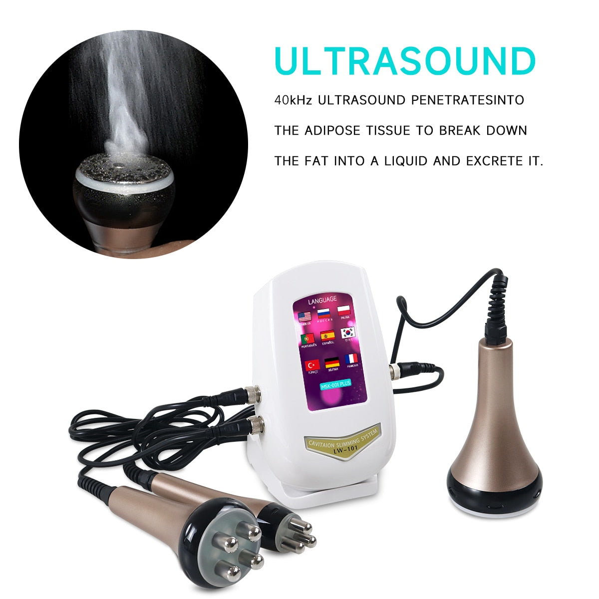 3 in 1 80K  Ultrasonic Cavitation Machine - wonderfulandamazingstuff