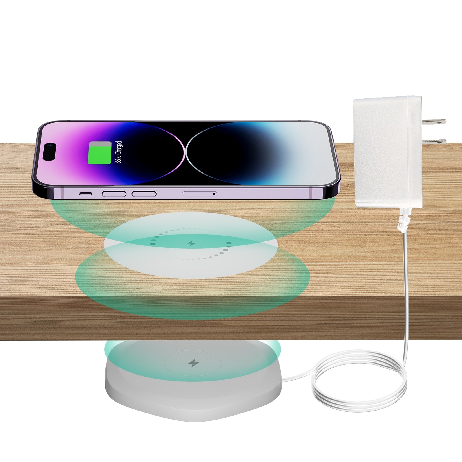 Invisible Wireless Under Table Charger-iPhone - wonderfulandamazingstuff