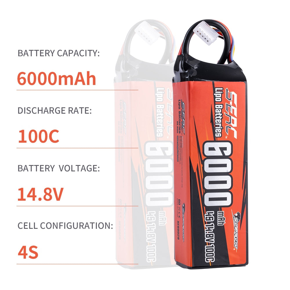 Lipo Battery 14.8V 6000mAh 7300mAh - wonderfulandamazingstuff