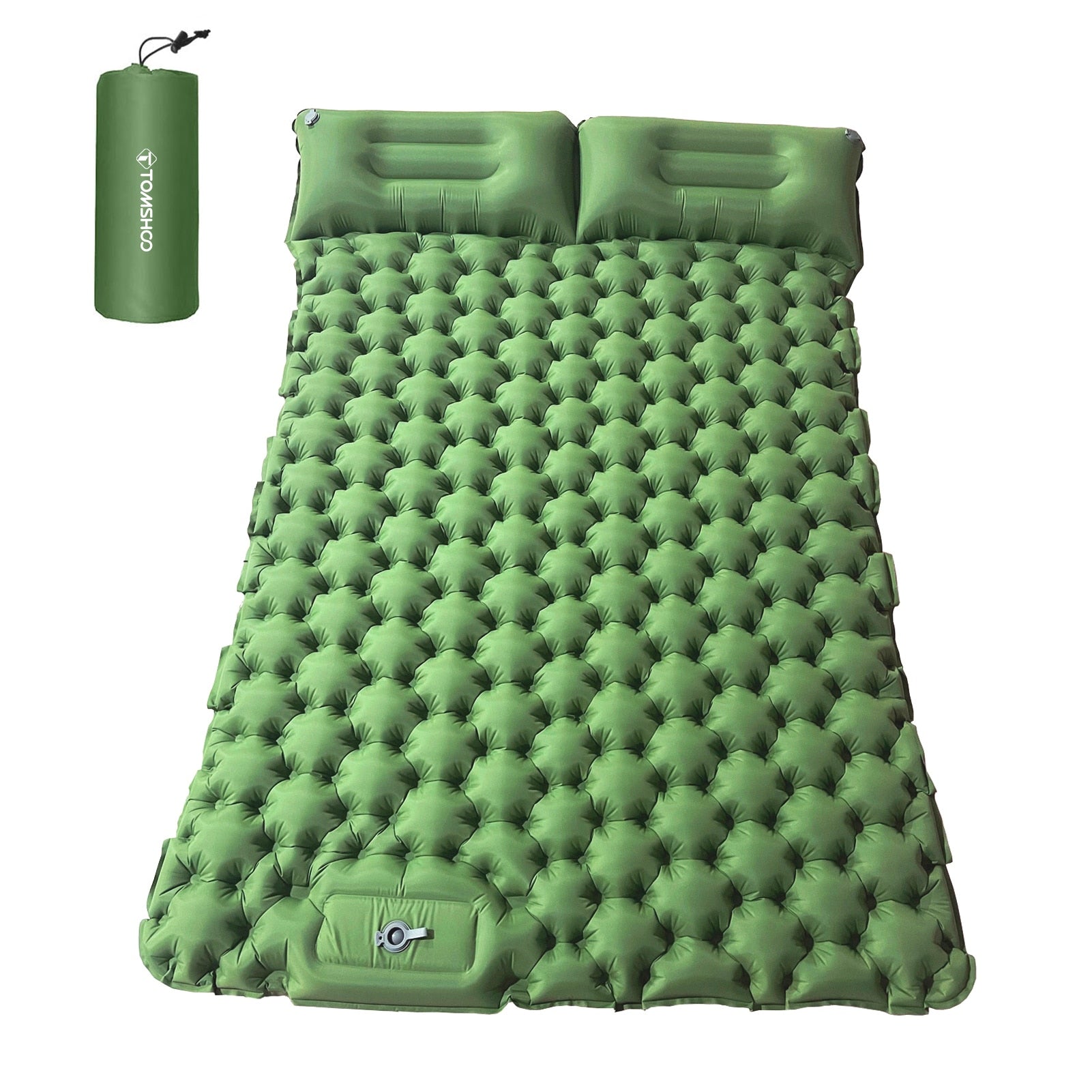 Inflatable Mattress Double/Single Camping Mat with Air Pillow - wonderfulandamazingstuff