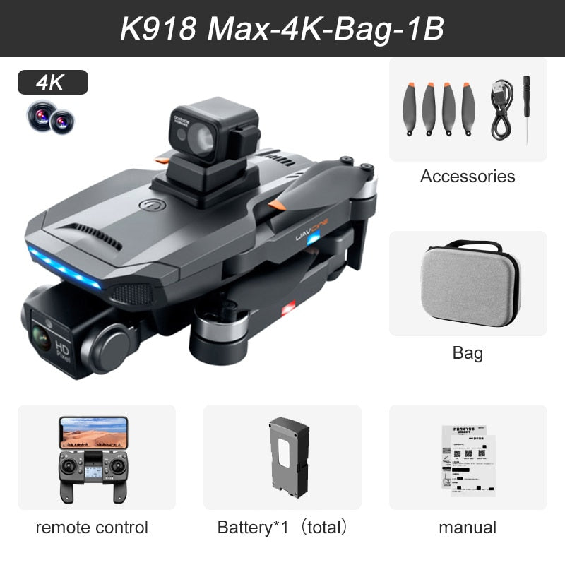 4K Professional Obstacle Avoidance Drone w/ 8K DualHD Camera - wonderfulandamazingstuff