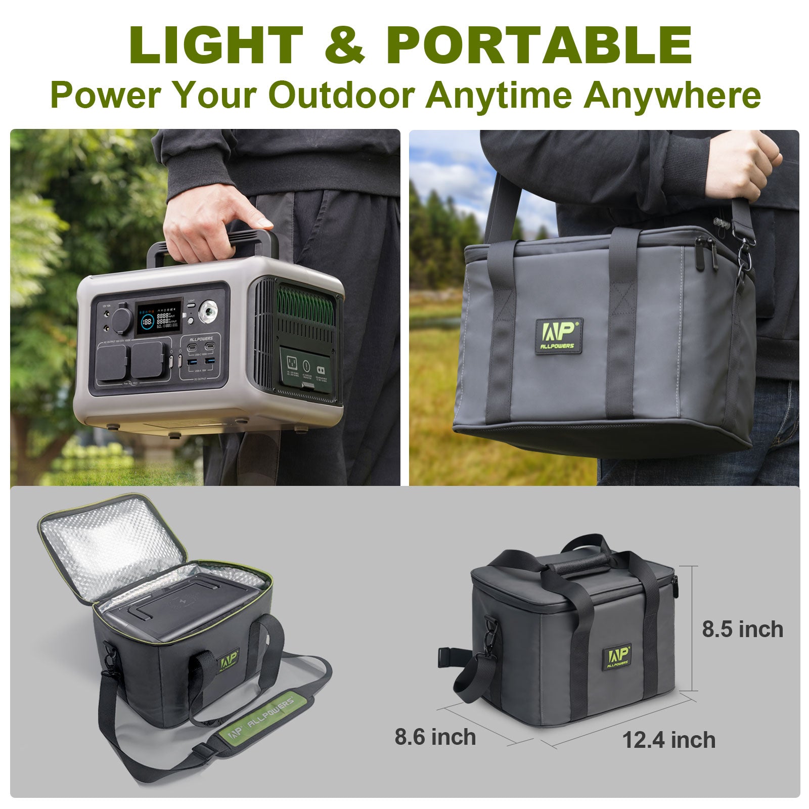 Powerstation With Solarpanel 100W - wonderfulandamazingstuff