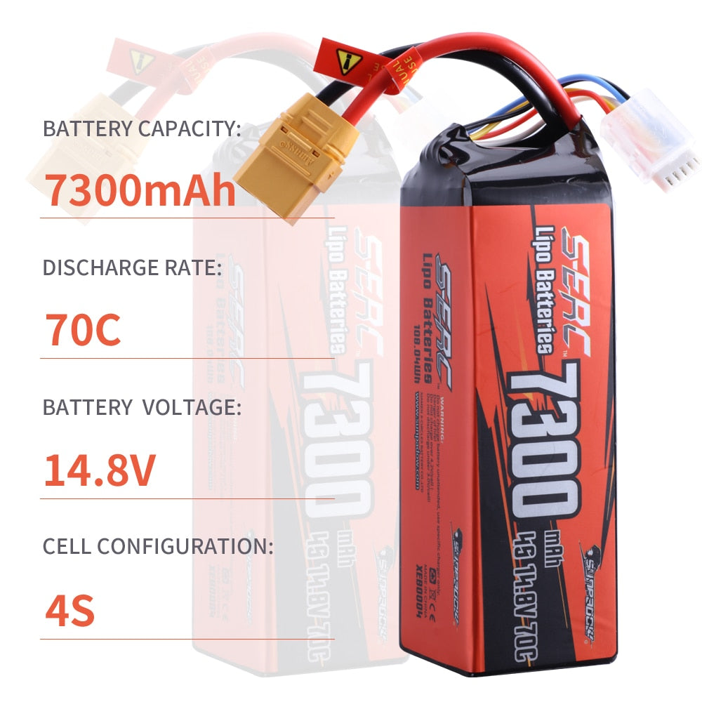 Lipo Battery 14.8V 6000mAh 7300mAh - wonderfulandamazingstuff