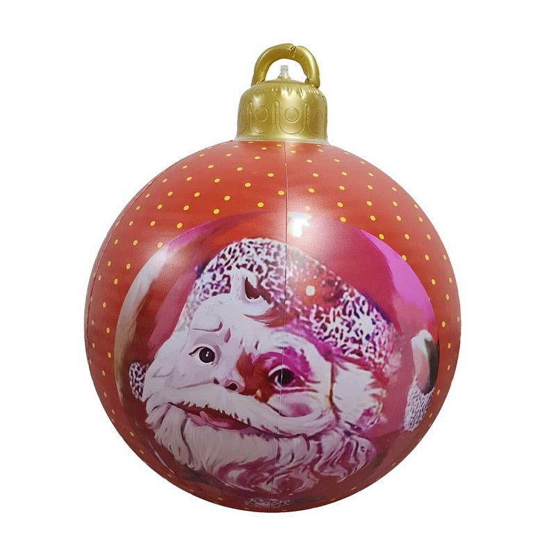 60CM Outdoor Christmas Inflatable Decorated Ball - wonderfulandamazingstuff