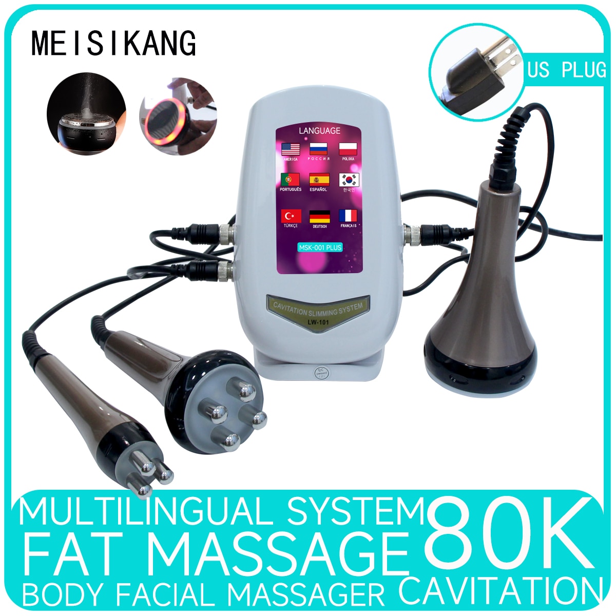 3 in 1 80K  Ultrasonic Cavitation Machine - wonderfulandamazingstuff