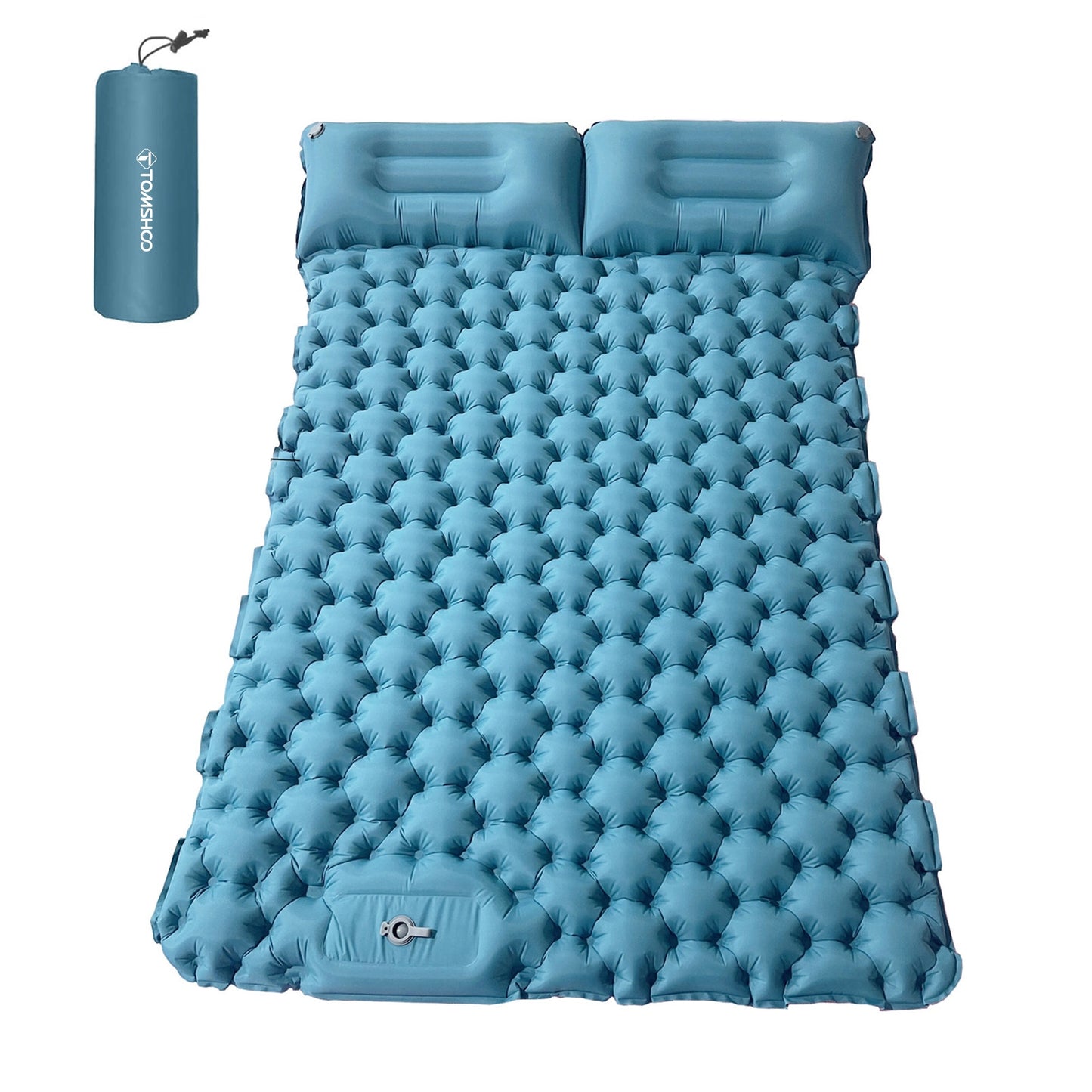 Inflatable Mattress Double/Single Camping Mat with Air Pillow - wonderfulandamazingstuff