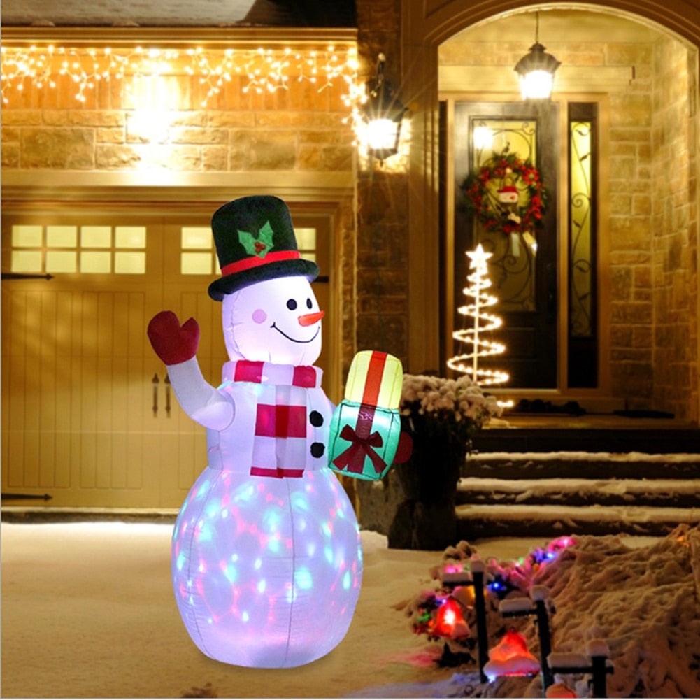 LED Christmas Inflatable Snowman & Santa Claus Decorations - wonderfulandamazingstuff