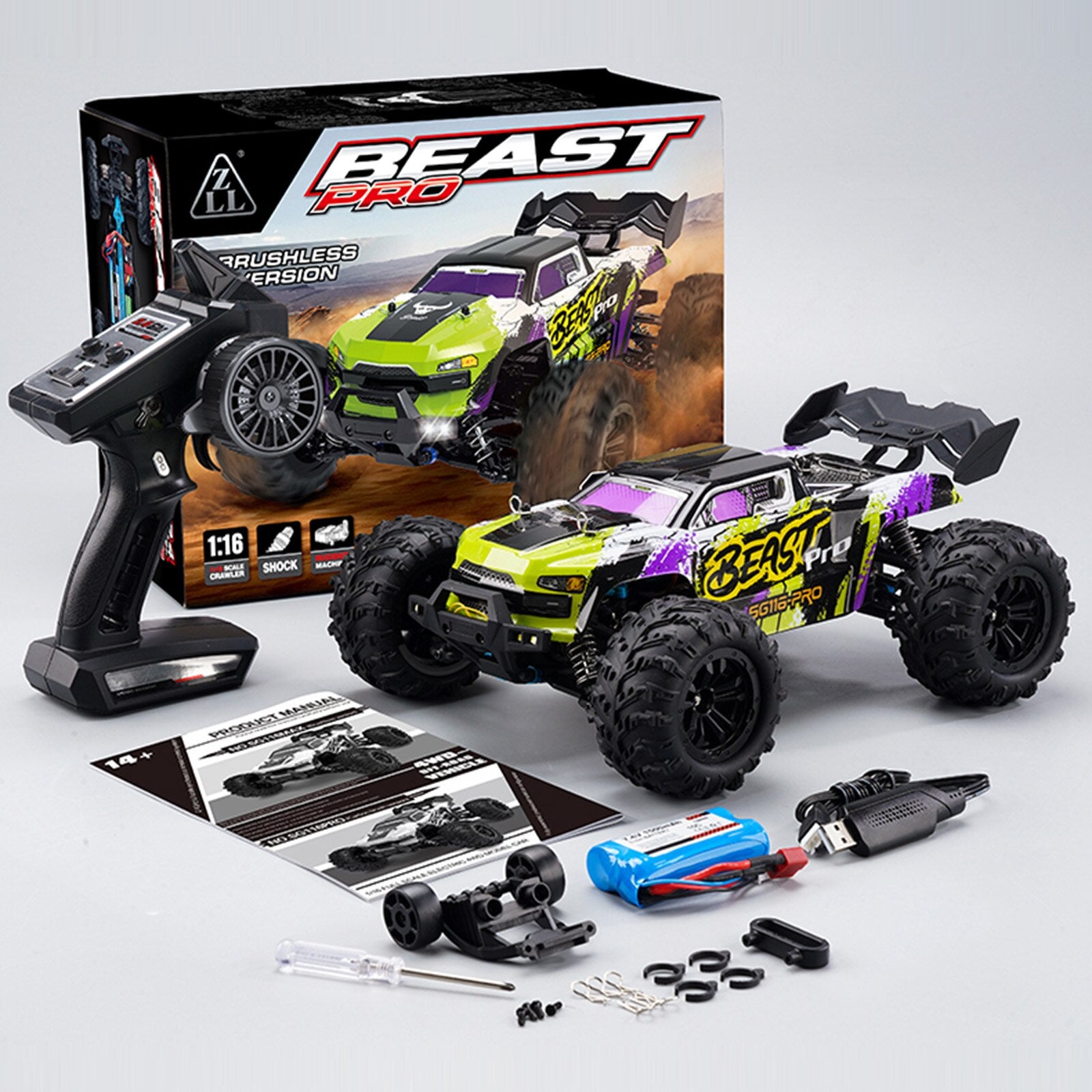 Remote Control Monster Truck Crawler 4WD 70KM/H - wonderfulandamazingstuff