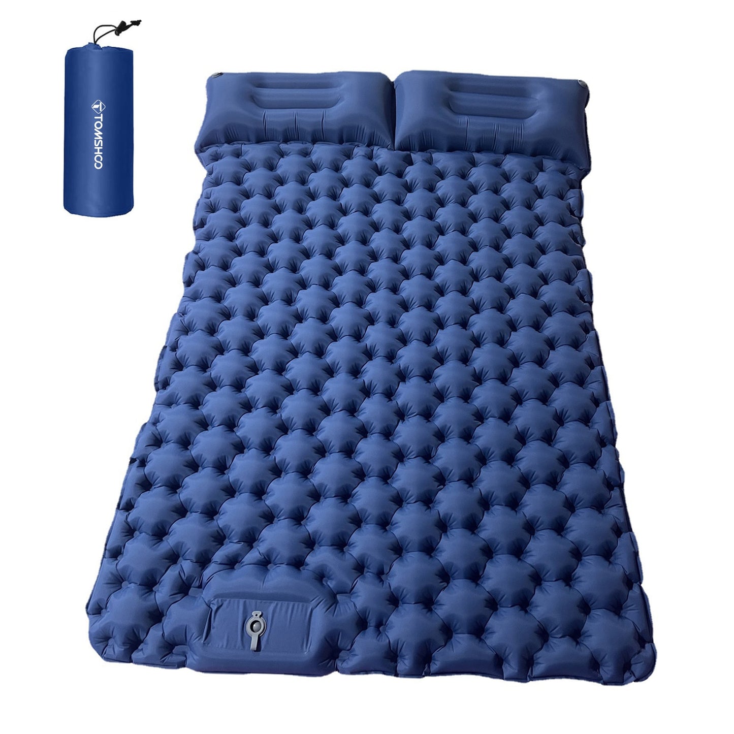 Inflatable Mattress Double/Single Camping Mat with Air Pillow - wonderfulandamazingstuff