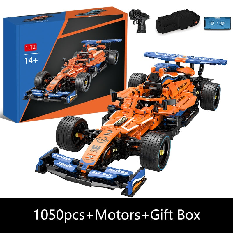 Remote Control Moter Power F1 Car Building Blocks Bricks - wonderfulandamazingstuff