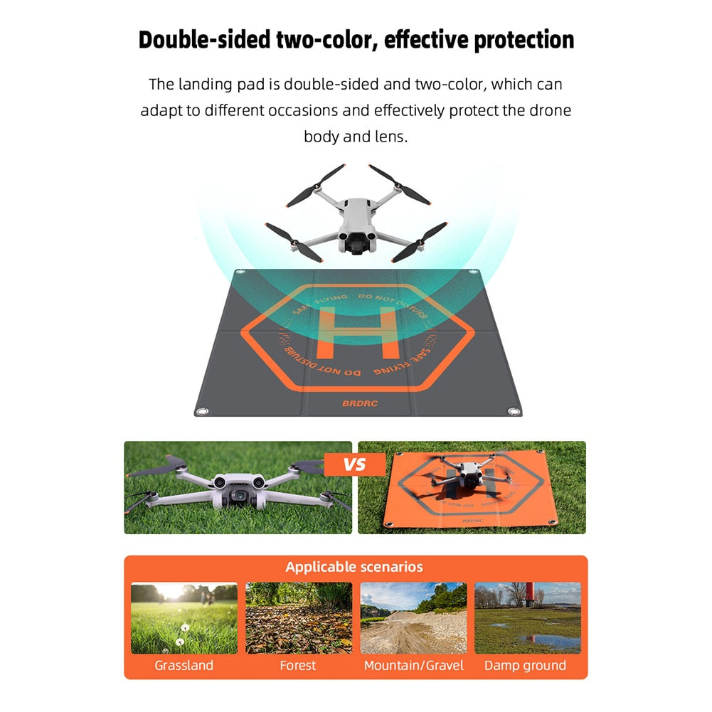 Drone Landing Pad Portable Double-sided Colors - wonderfulandamazingstuff