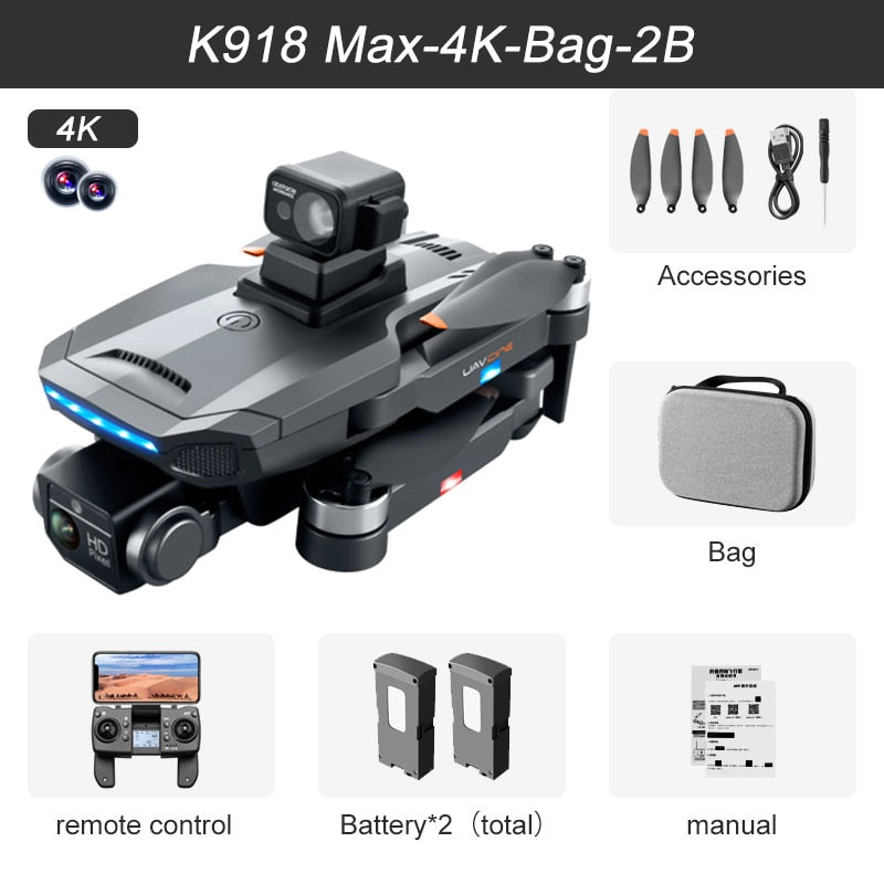 4K Professional Obstacle Avoidance Drone w/ 8K DualHD Camera - wonderfulandamazingstuff