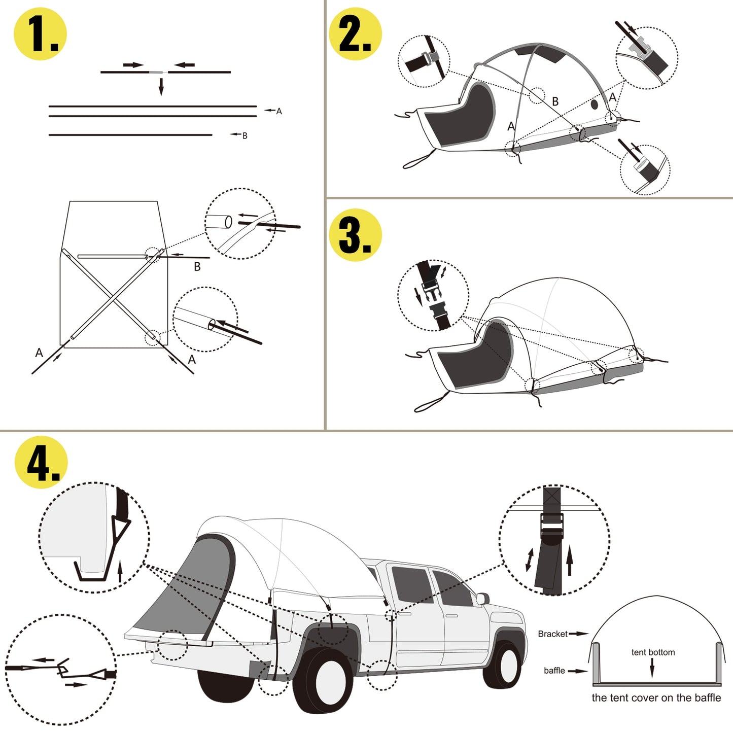 Waterproof Truck Tent - wonderfulandamazingstuff