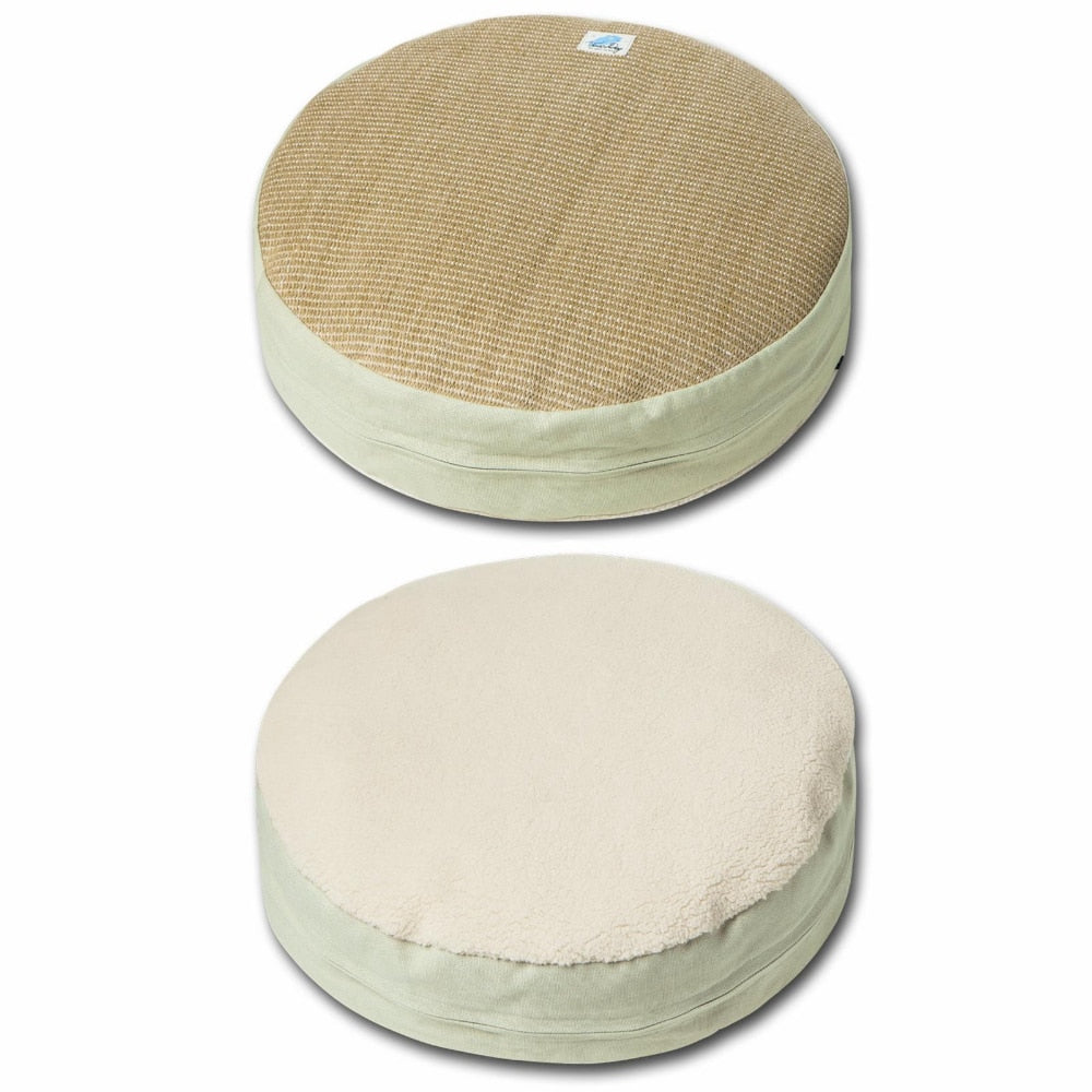 Rounded Scratching Cat Bed with Teaser Toy - wonderfulandamazingstuff