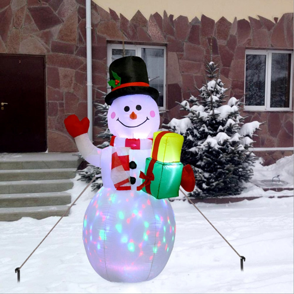 LED Christmas Inflatable Snowman & Santa Claus Decorations - wonderfulandamazingstuff